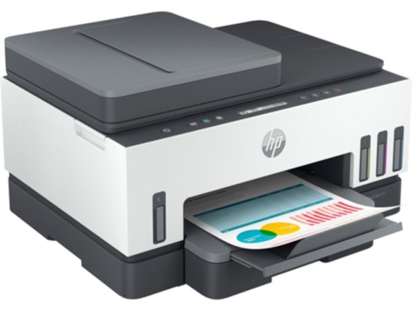 HP Smart Tank 750 - Impresora de Inyección Multifunción, Inalámbrica, Color, Blanco