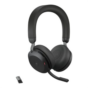 Jabra Evolve2 75 - Headset, Estéreo, Supraaurales, Inálambrico, Bluetooth, Negro