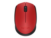 Logitech M170 Wireless Mouse, Ambidextrous, RED– Ratón – diestro y zurdo – óptico – 3 botones