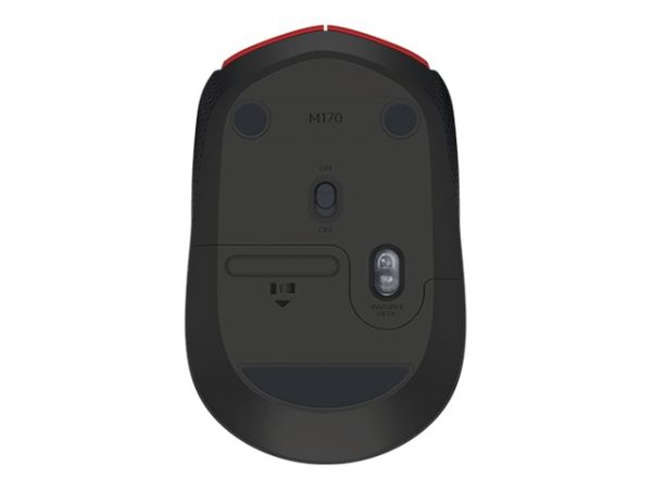 Logitech M170 Wireless Mouse, Ambidextrous, RED– Ratón – diestro y zurdo – óptico – 3 botones - Image 2