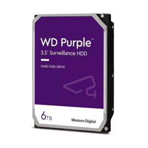 WD Purple WD64PURZ – Disco duro – 6 TB – vigilancia – interno – 3.5″ – SATA 6Gb/s – 5400 rpm